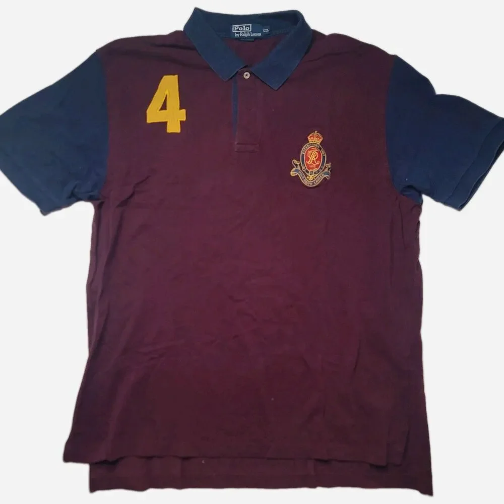 Vintage Polo Ralph Lauren XXL  Rugby Shirt Men’s Cup Team Crest #4
